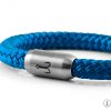 bracelet fischers fritze Mackerel  steel blue sailing rope detail